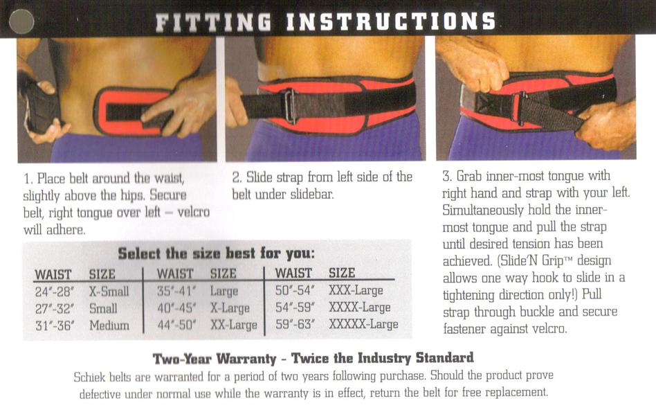Made in the USA! Schiek Model 2006 6" Weight Lifting Belt Red Size L 