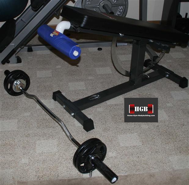 homemade spider curl bench