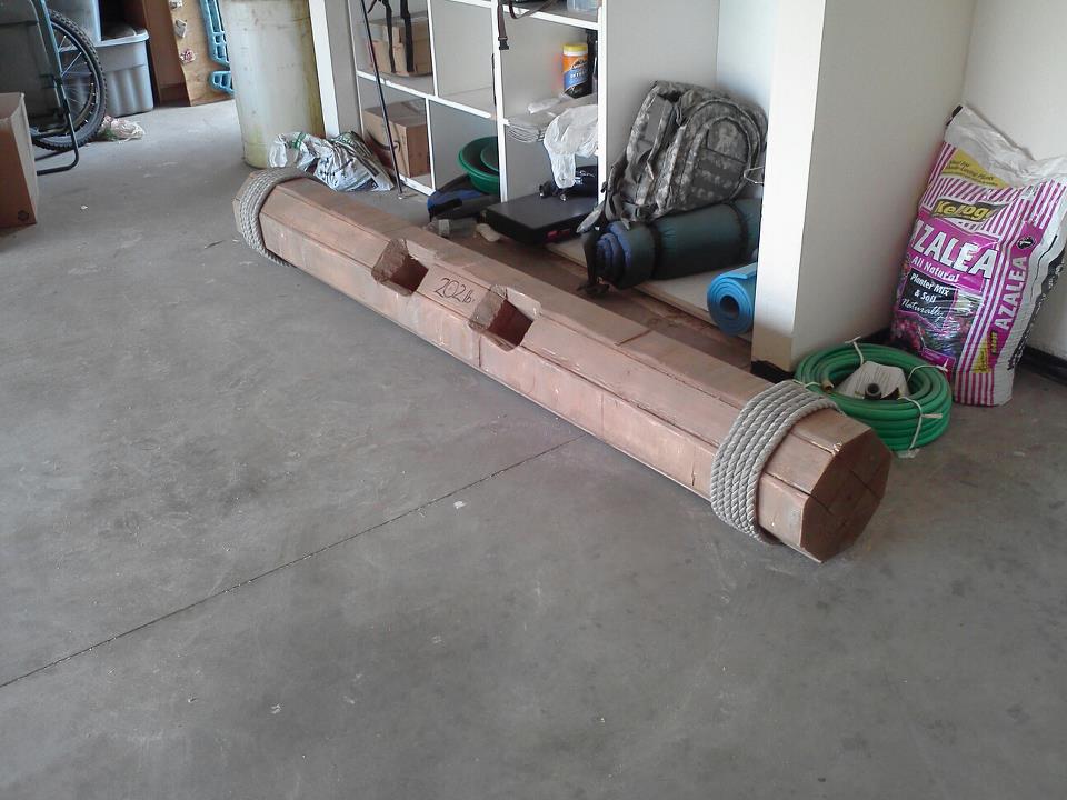 homemade strongman log