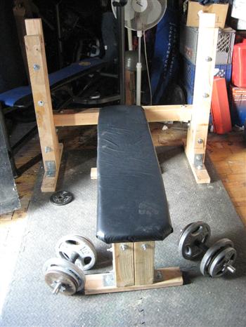 homemade weight lifting bench
