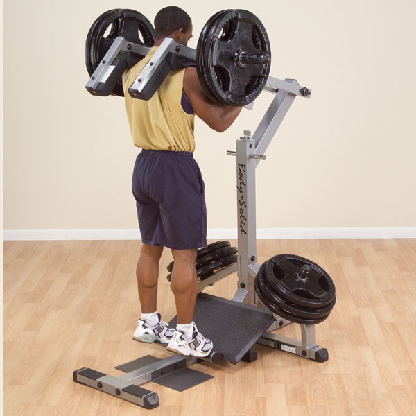 body solid leverage squat machine gscl360