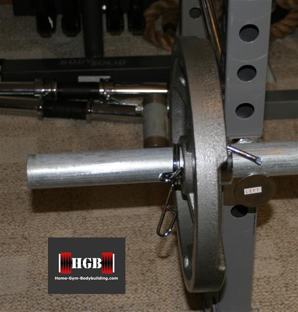 Homemade thick handled barbell